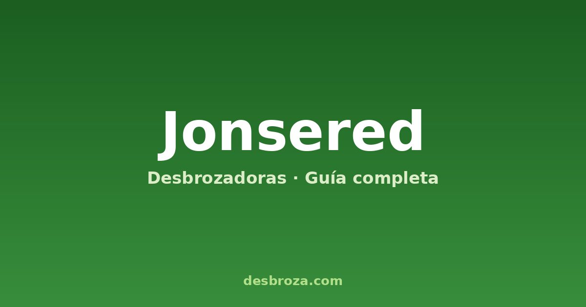 Desbrozadoras Jonsered, marca sueca del grupo Husqvarna