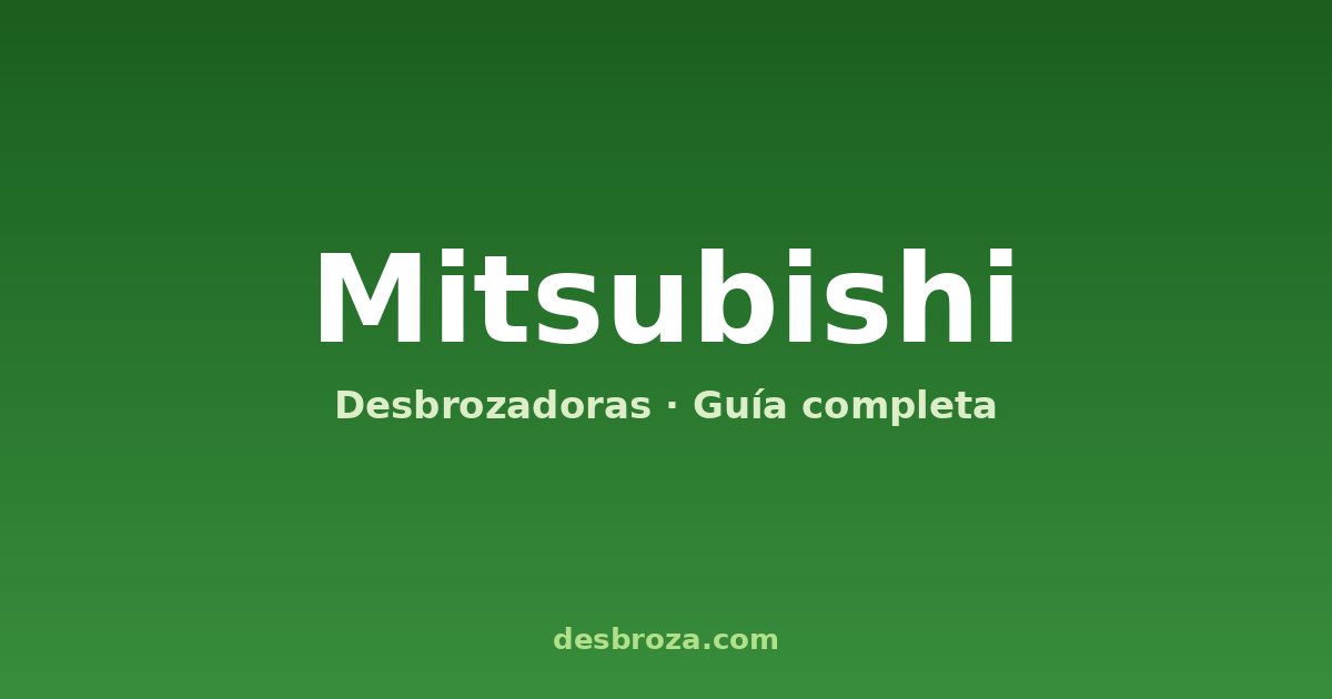 Motores Mitsubishi para desbrozadoras