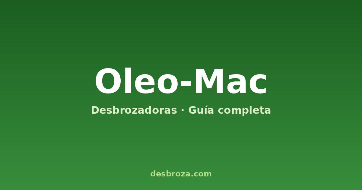Desbrozadoras Oleo-Mac, marca italiana del grupo Emak