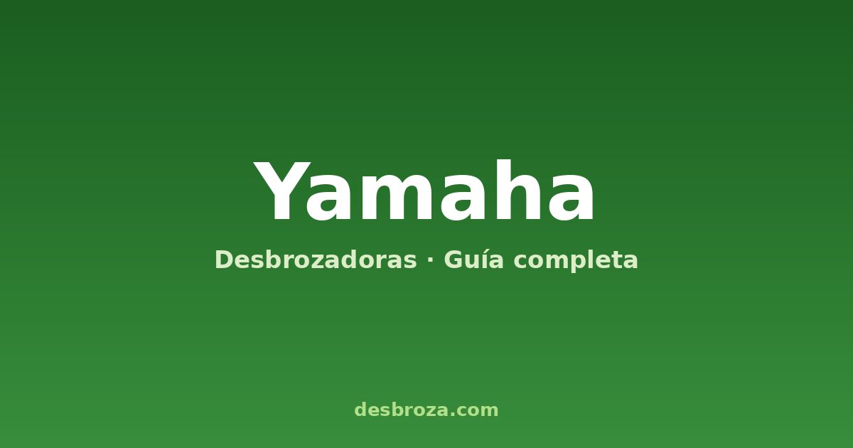 Desbrozadoras Yamaha: disponibilidad real en España